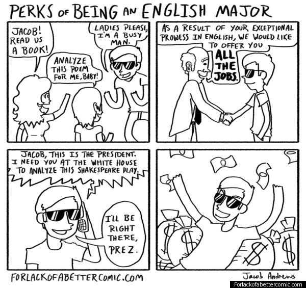 PERKS OF BEING AN ENGLISH MAJOR