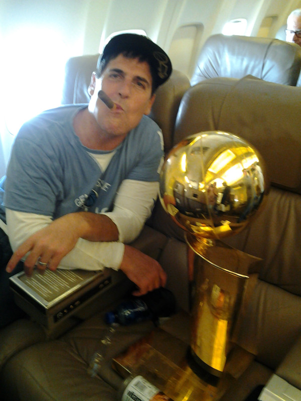 Mark Cuban On A Jet