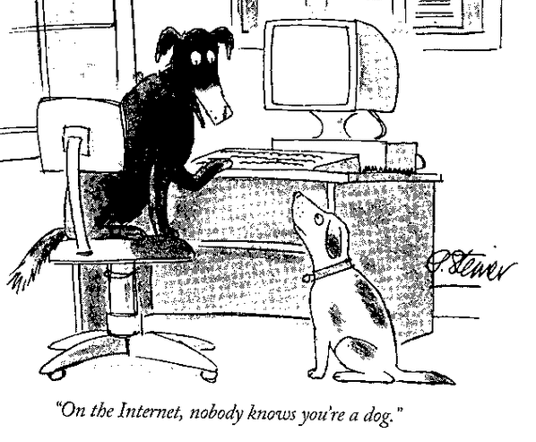 On The Internet, Nobody Knows You're A Dog