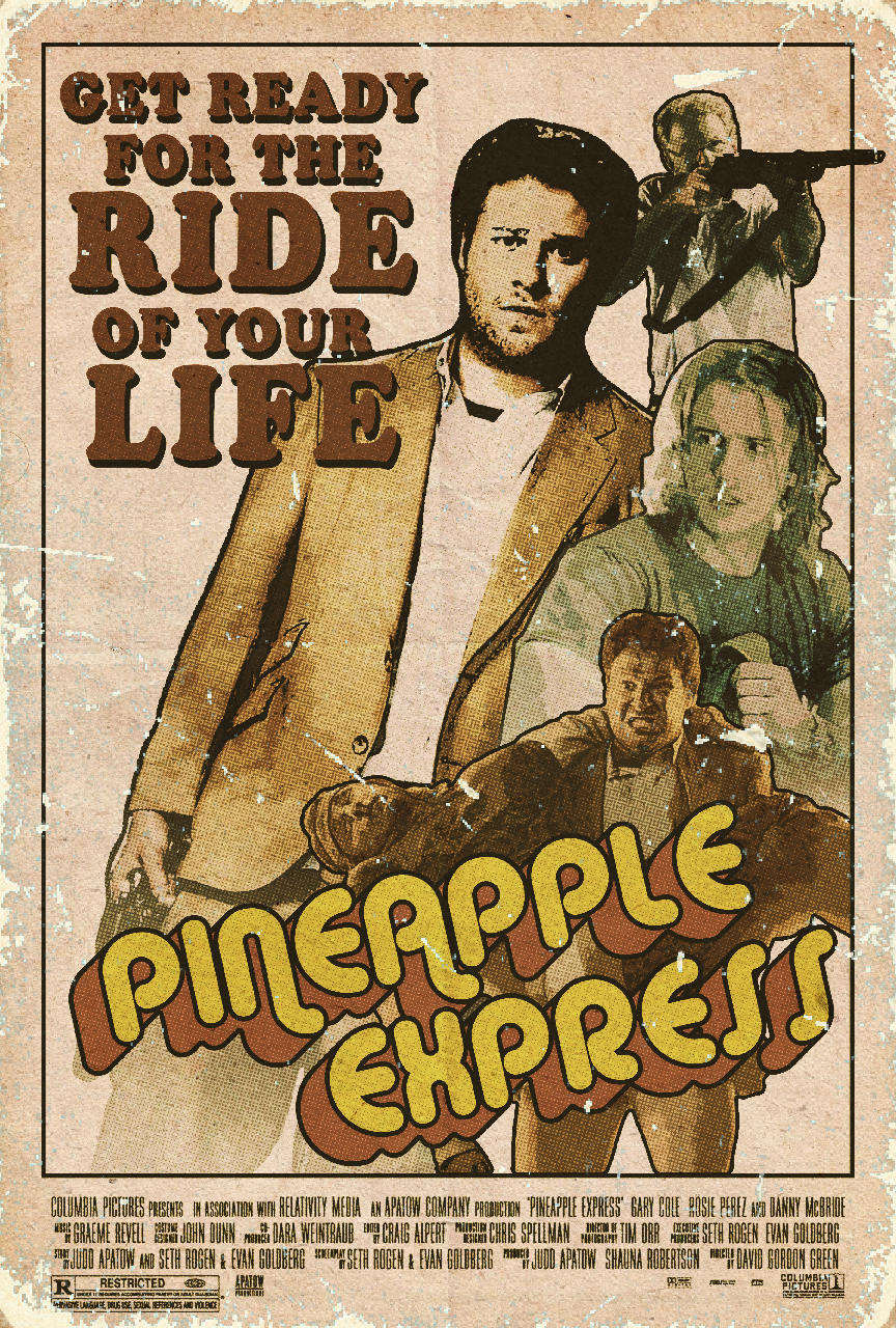 Pineapple Express Retro Poster