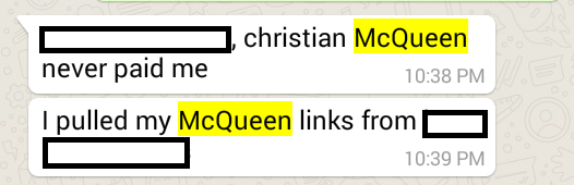 Christian McQueen Is A Fraud